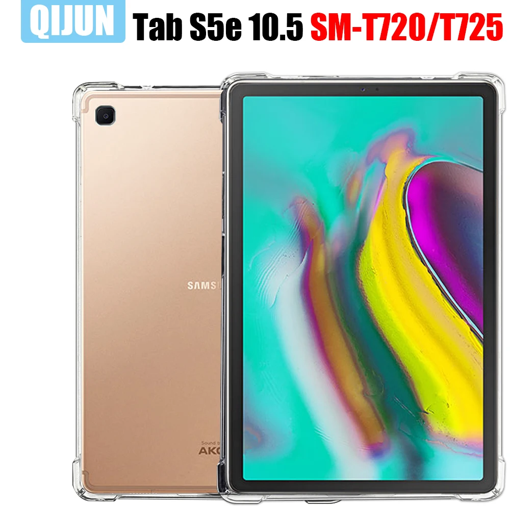 Tablet Case For Samsung Galaxy Tab S5e 10.5 TPU Transparent Silicone soft Cover Airbag Protection fundas for SM-T720 SM-T725