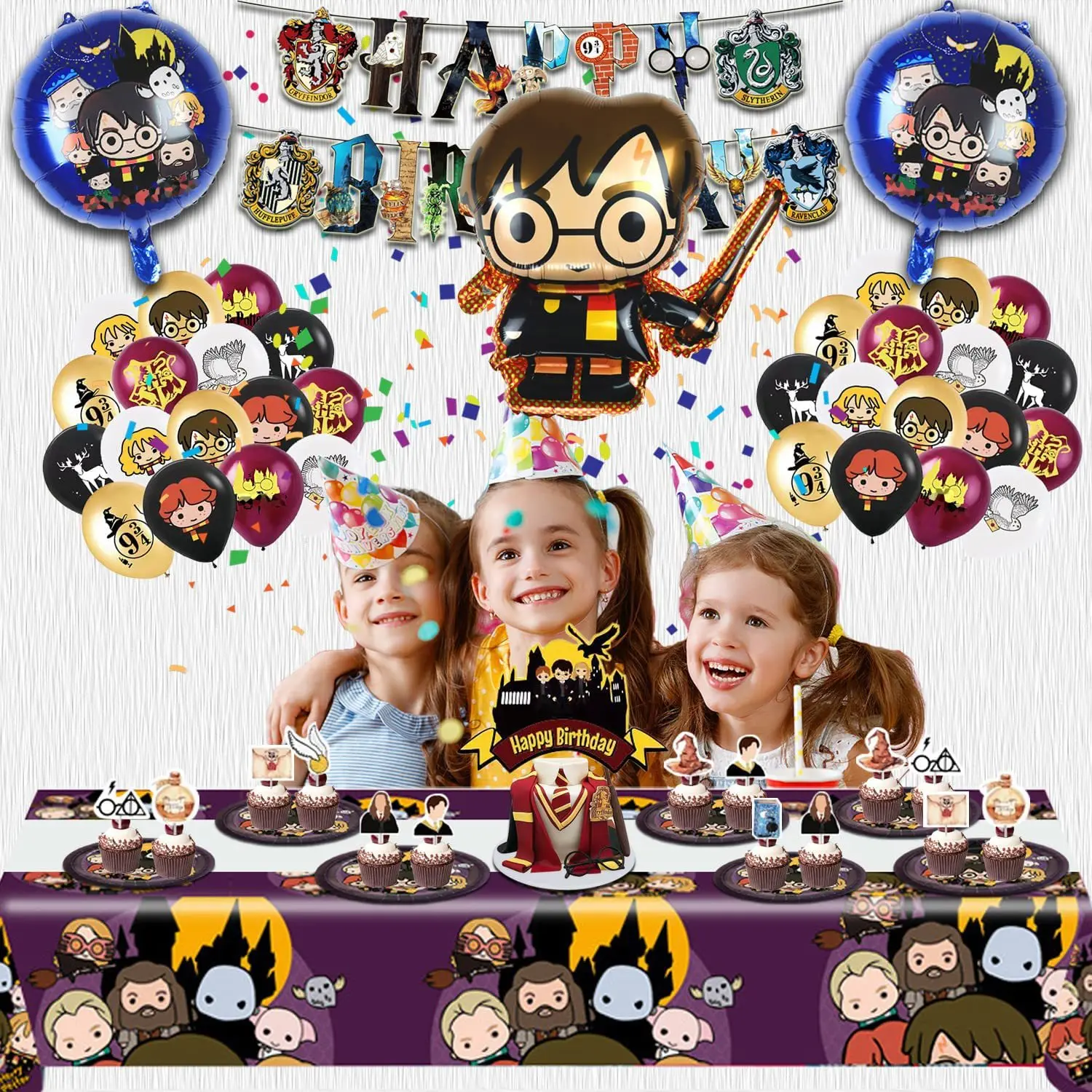 

Whole Set Harried Party Supply Balloons Potters Latex Ballons Magic School Happy Birthday Party Favors Baby Kids Toy Decorations