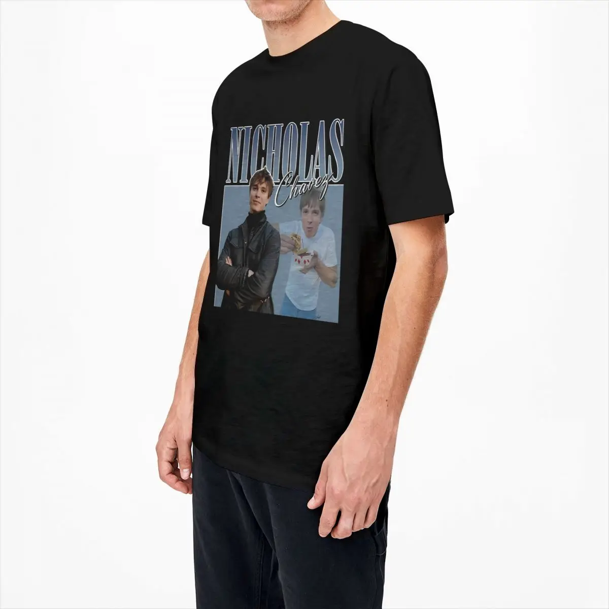 Мужская и женская футболка с актером Николаса Александра Чавез одежда из чистого