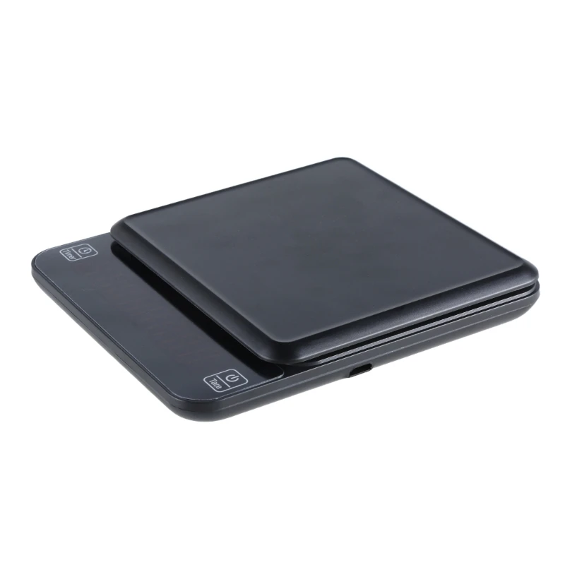 Высокоточные кофейные весы для эспрессо 3 кг/0 1 г с USB-портом зарядки Прямая