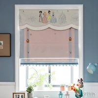 cartoon princess flat blinds custom window curtains for children room washable roman shades included installation part