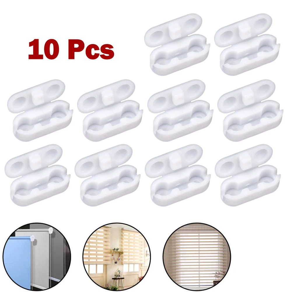 

10 PCS Plastic Roller Blinds Pull Cord Connector Curtain Chain Connector For Home Vertical Blinds Joiners Spare Tool Replacement