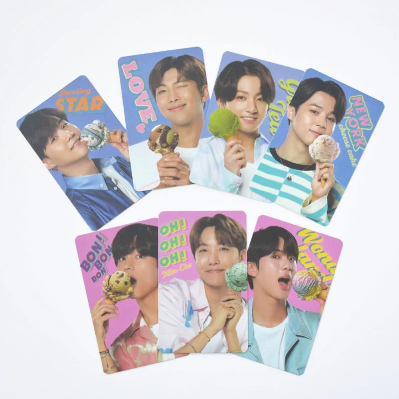 

KPOP bangtan boys new album askinRobbins co-branded card ice cream photo card LOMO card high quality photo card postcard Gifts V
