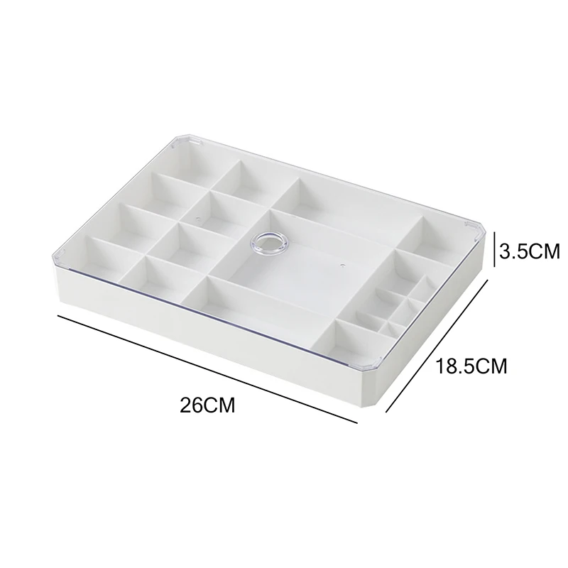 Casegrace Multi-lattice Jewelry Box With Lid Drawer Jewellery Display Storage Tray Organizer Case for Necklace Earrings Ring Box