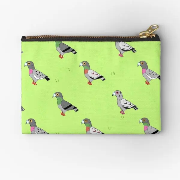 

Pigeon Party Zipper Pouches Money Bag Key Packaging Pocket Cosmetic Panties Wallet Men Storage Underwear Socks Small Pure Coin