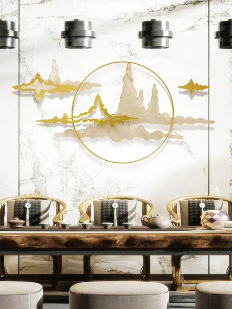 Allway Настенное украшение Подвеска Гостиная Диван Фон Свет Роскошный железный