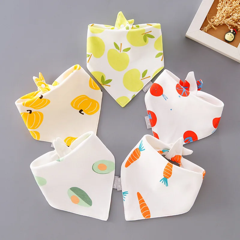 

New Baby Bandana Bibs for Boys Girls Super Soft Cotton Unisex Feeding Bibs Absorbent Saliva Towel Fashion Newborn Burp Cloths