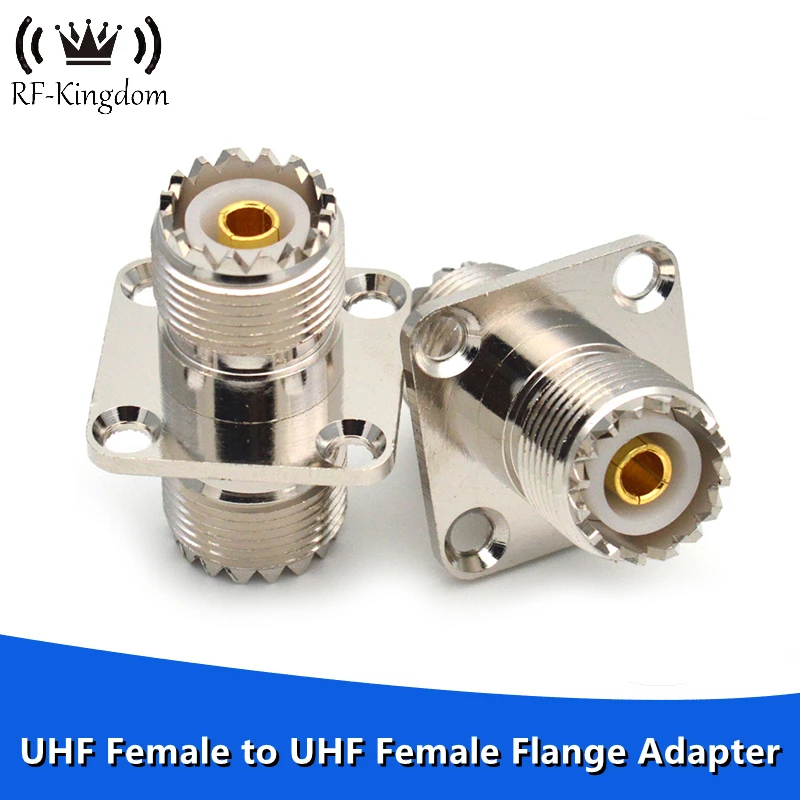 1 шт., фланцевый разъем SO239 SO-239 SL16 UHF мама в УВЧ, 4 отверстия