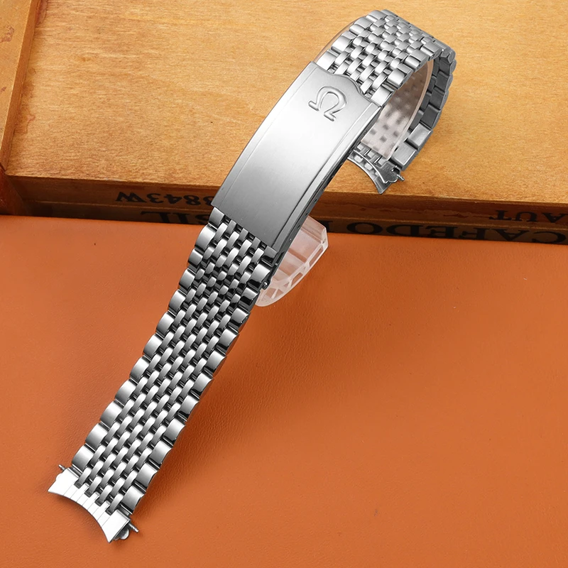 

Metal Watch Strap For OMEGA Seamaster Nine Beads Watchband Stainless Steel Bracelet Belt Wristband Accessories 18mm /19mm/ 20mm