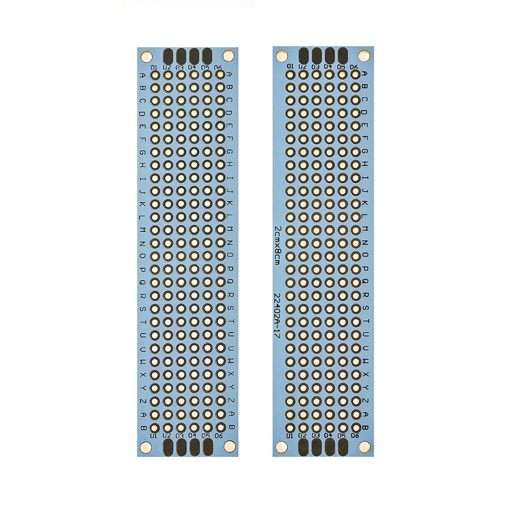 

5 шт., двухсторонняя печатная плата, 2x8 см