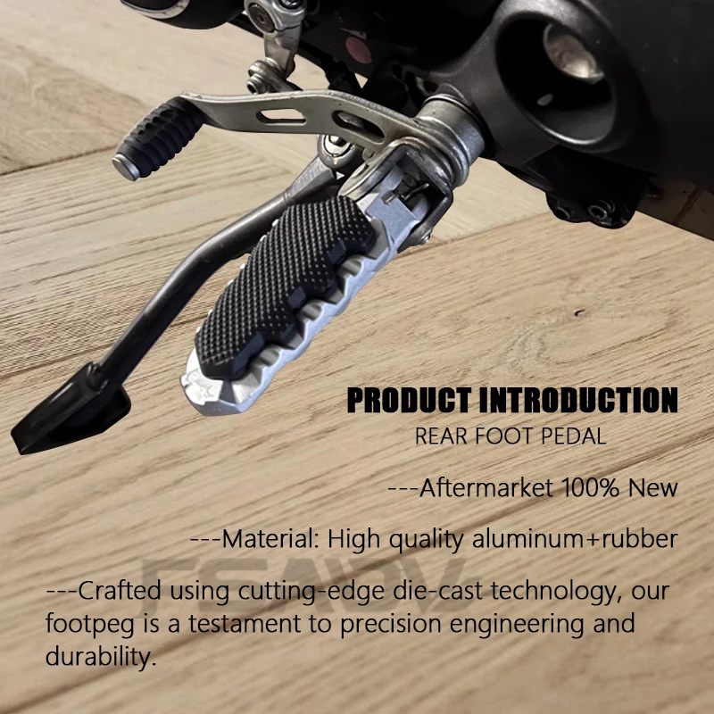 Фото Передние подножки для мотоциклов Ducati Hypermotard 821, Multistrada MTS 950, 1260, 1200 с резиновыми накладками №2