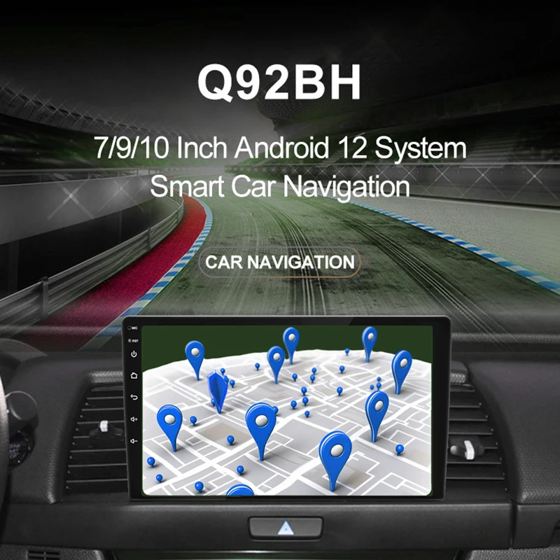 Универсальный Автомобильный Мультимедийный Плеер 7/9/10 Дюймов 2 + 32G GPS FM WiFi Android 12/13