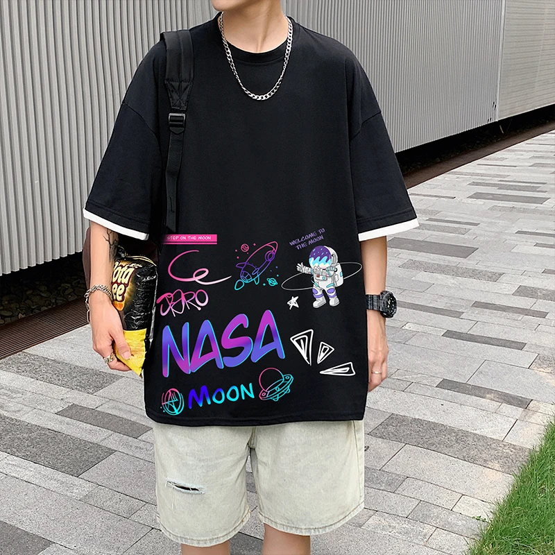 

Футболка мужская с коротким рукавом и принтом, в стиле Харадзюку