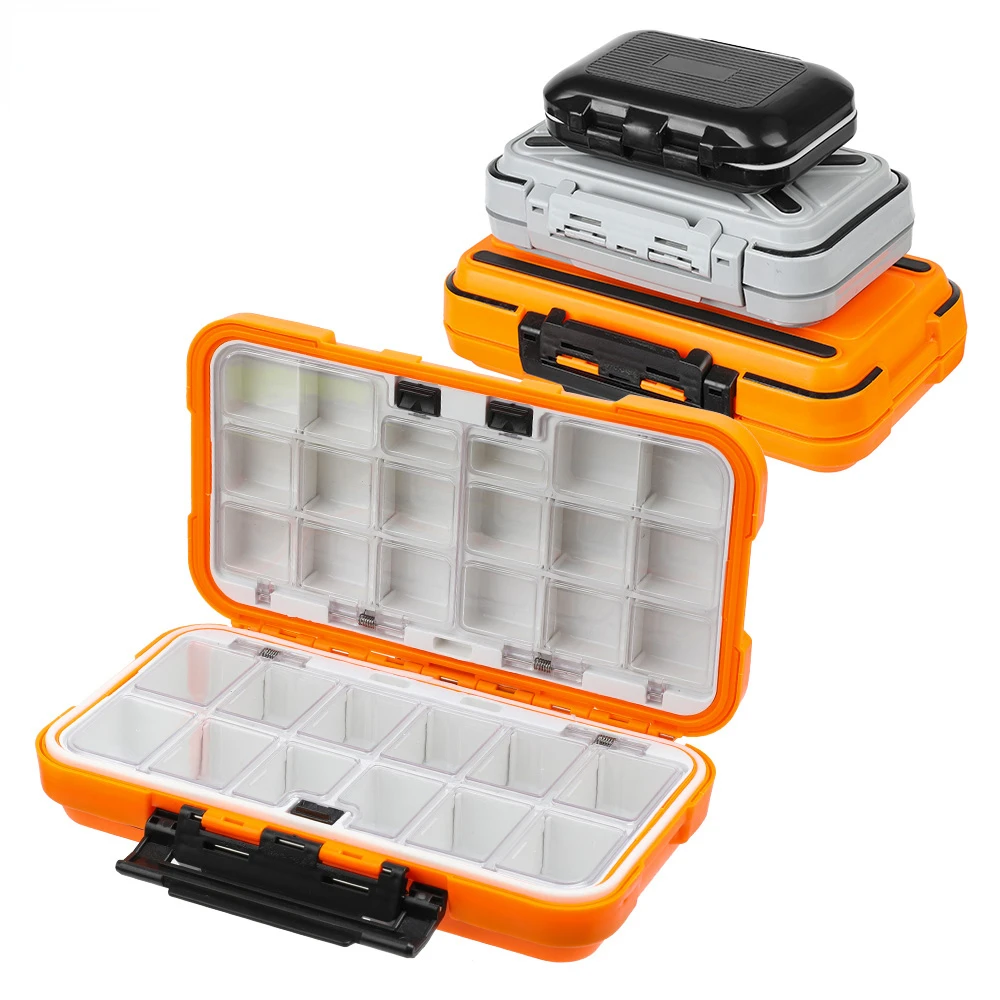 

Fishing Tackle Storage Box Double-Sided Bait Lure Box Fish Hook Home Tool Storage Boxes Travel Portable Medicine Case