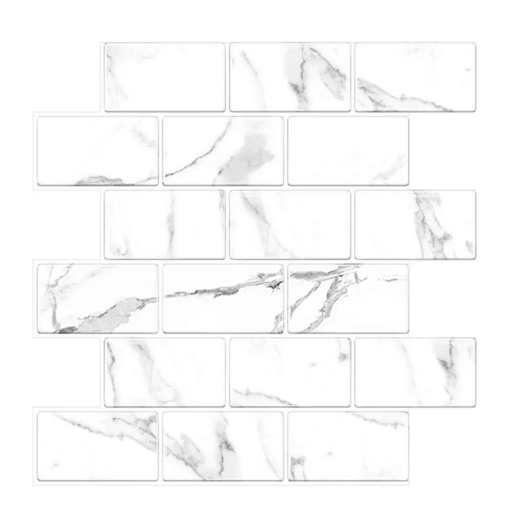 

1 Sheet Wallpaper Peel And Stick Self-adhesive Tile Sticker Kitchen Decoration