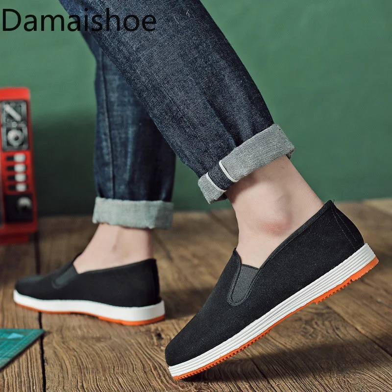 

Cloth Shoes Men's Casual Breathable One Pedal Men's Driving Work Strong Cloth Soles Black Cloth Shoes Women's Summer 2023 Shoe