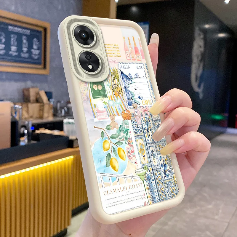 Чехол для телефона OPPO A78 4G 5G CPH2565 CPH2483, мягкий матовый силиконовый чехол с изображением морских животных, акулы, кита, защита камеры, задняя крышка (art.: 3920dc6b2c4ff) - 3920dc6b2c4ff