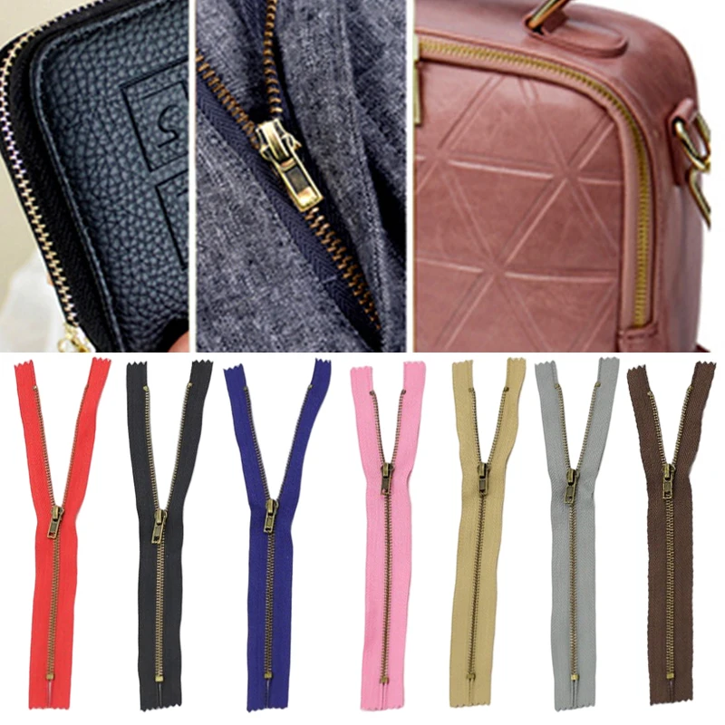 

1PC Tailor's Sewing Accessories Auto Lock 3# Jeans Zipper Closed Zippers Copper Zipper Teeth Casual Pant's Zipper DIY 20CM