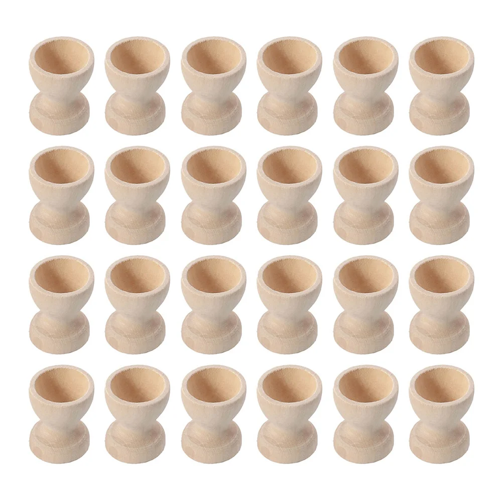 

Egg Wooden Holder Cup Stand Easter Cups Boiled Tray Display Eggs Unfinished Stands Wood Rack Displays Serving Holders Blank