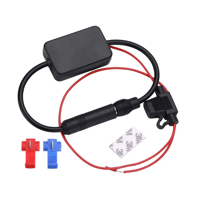 

12 в FM-усилитель, автомобильный радиоусилитель, радио, FM-антенна, усилитель сигнала, усилитель для морского автомобиля, лодки, FM-усилитель 330 мм