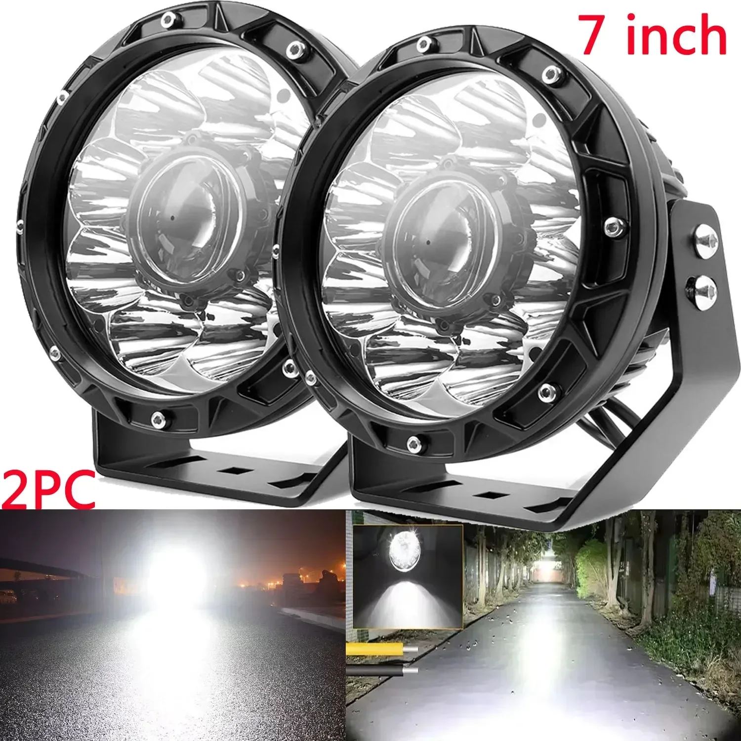 12 В 24 В для поискового освещения транспортных средств высокой мощности дальнего действия Обзорный фонарь 4x4 Вождение Работа Led Off Road 12 В 24 В Автомобиль Грузовик ATV SUV