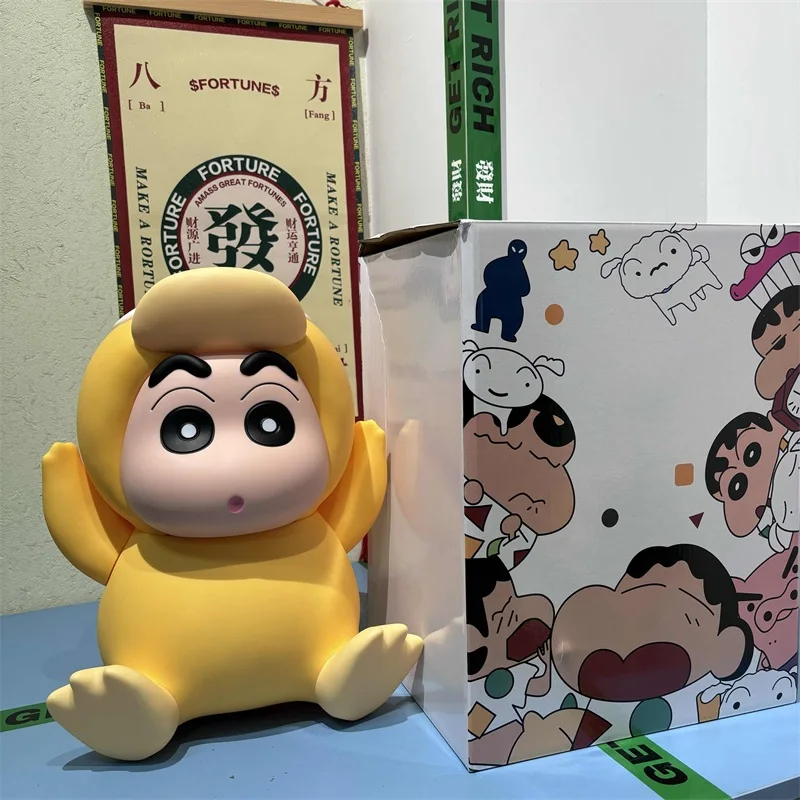 38 см PokéMon 1:1 сидящий Koda Duck Kawaii карандаш Шин-Чан модель фигурки ПВХ аниме украшение