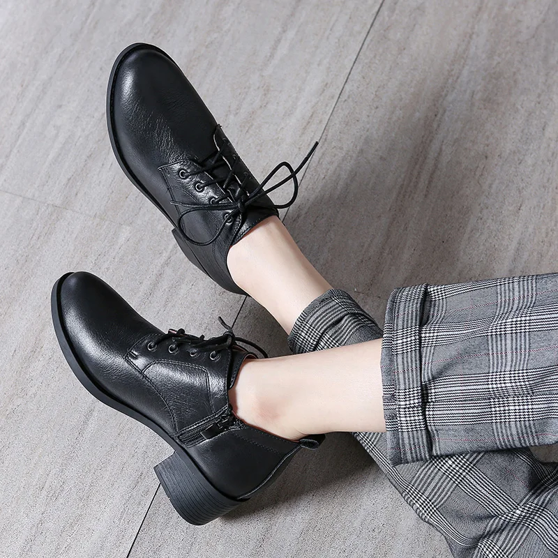 Туфли женские зимние из натуральной кожи