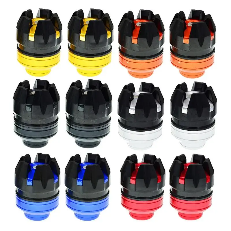 

2pcs Front Wheel Slider Front Fork Slider Motorcycle Frame Sliders Crash Protector Shock Absorbing Protection Guard Accessories