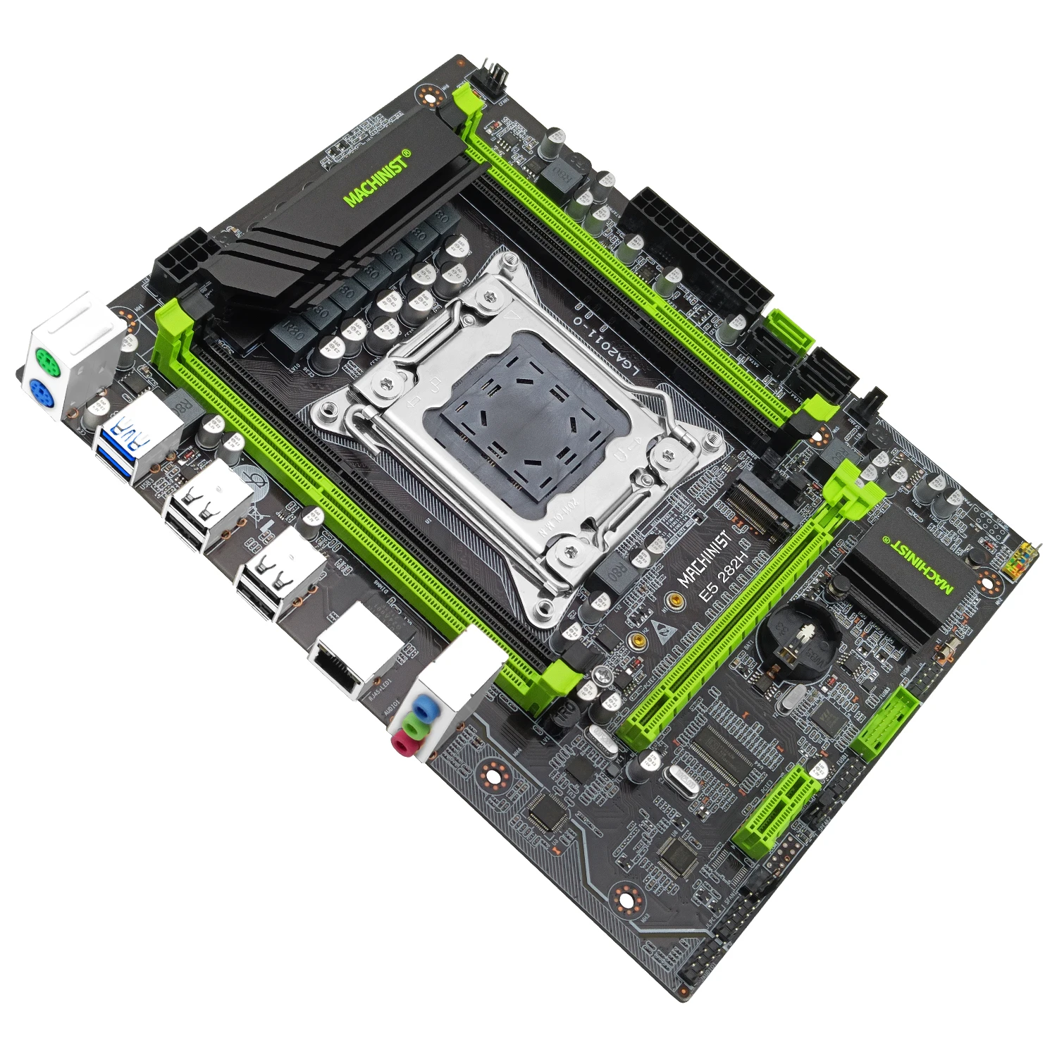MACHINIST X79 Motherboard LGA 2011 Kit Set Xeon E5 2650 V2 CPU Processor 32G=4*8G DDR3 ECC RAM Memory Support Four Channels 282H images - 6