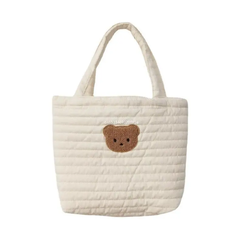 

Многоразовая моющаяся сумка для детских подгузников, сумка-органайзер с мультяшным медведем для бутылочки молока, дорожная сумка