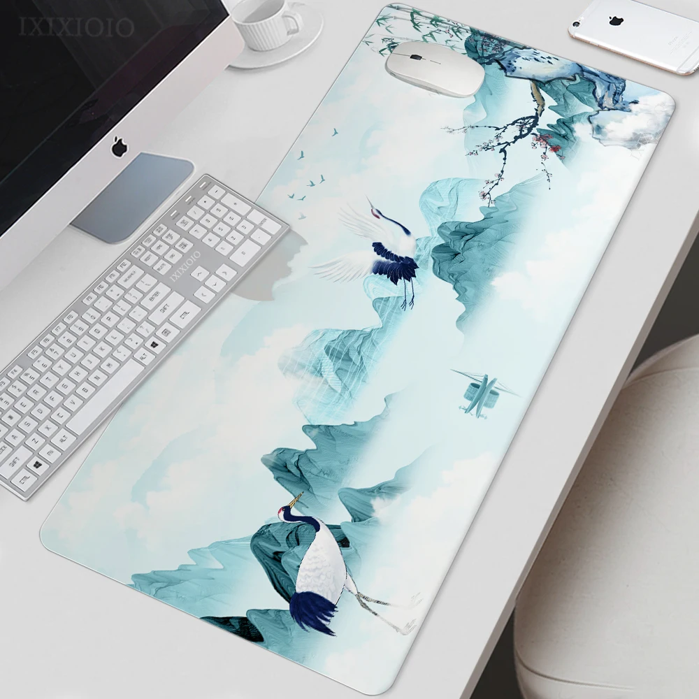 

Игровой коврик для мыши, размеры XL, HD, под заказ, коврик для мыши XXL, коврик для клавиатуры, настольные коврики, натуральный каучук, нескользящ...