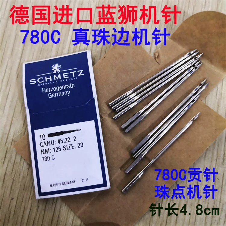 Фото 10 шт. в 1 упаковке, импортные немецкие швейные иглы Schmetz 780c, иглы для швейных машин Real Beads, иглы Tribute №1