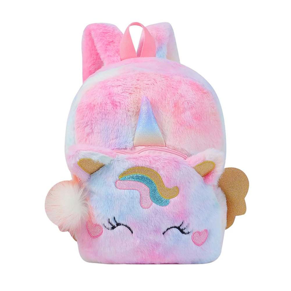 

Winter Plush Backpack Girls Soft Cartoon Book Bag Kids Children Schoolbag Kawaii Animal Preschool Bag Mini Backpacks