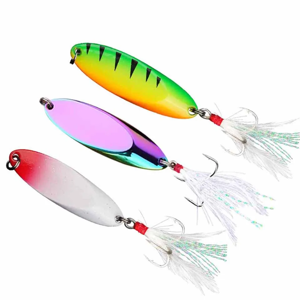 

1Pcs Metal Spinner Spoon Lures Trout Fishing Lure Hard Bait Sequins Paillette Artificial Baits Spinnerbait Fish Tools
