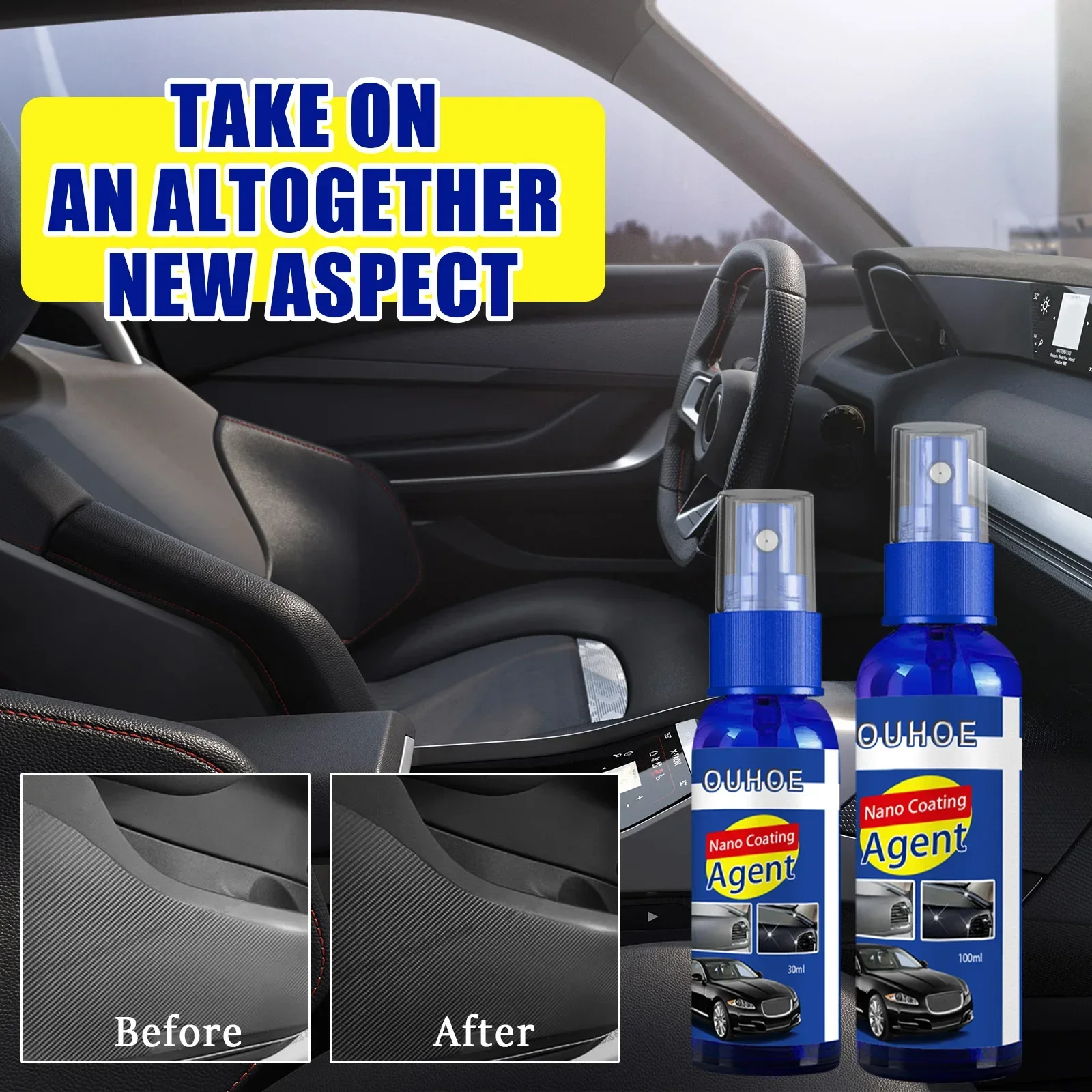 Автомобильное пластиковое покрытие для обновления интерьера пылезащитное