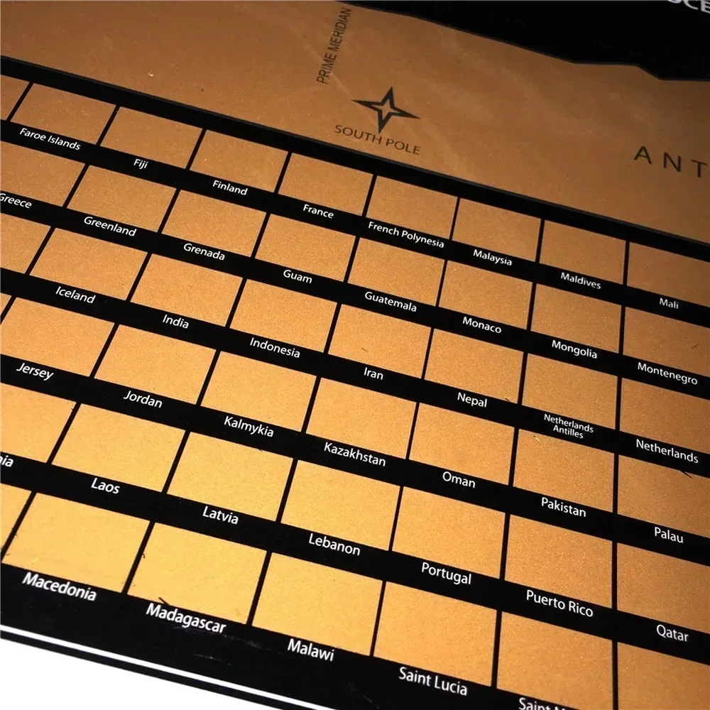 Скретч-карта мира LOSICOE