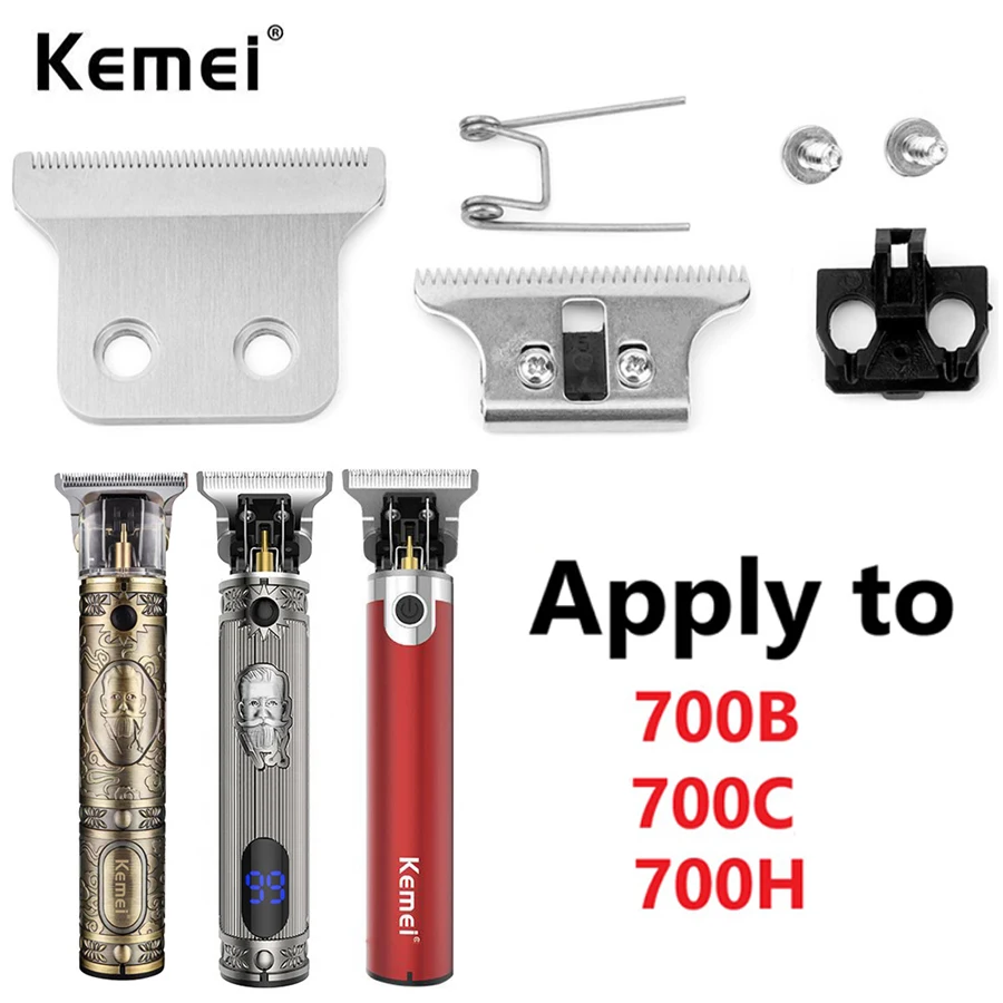 

Kemei-700B/700C/700H Professional Movable Blade Hair Clipper Blade High Carton Steel Clipper Accessories For Choice