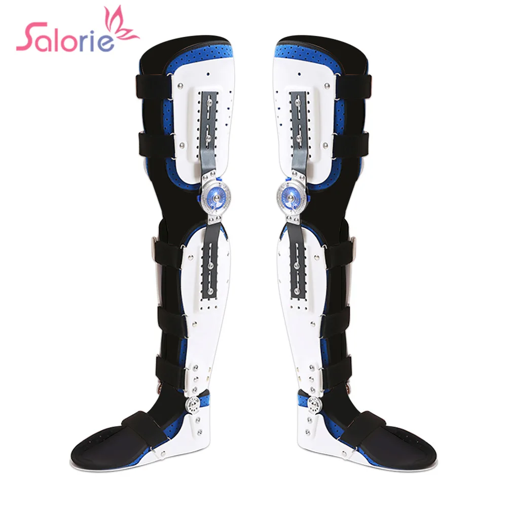 Supporto per ortesi del piede della caviglia del ginocchio regolabile arti inferiori protezione per frattura del tutore supporto per le articolazioni delle gambe supporto per la riabilitazione del legamento
