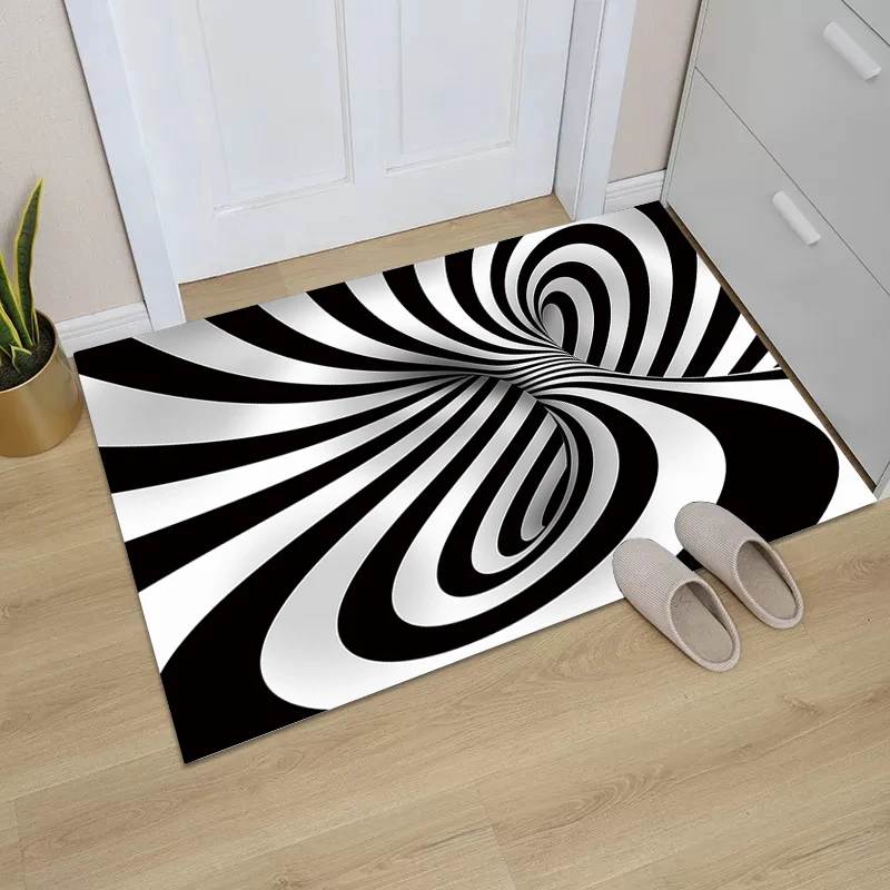 

Коврики для гостиной, напольный коврик, 3d вихревой иллюзия, домашний дизайн, входной дверной коврик, домашние коврики, коврики для ванной, кухни