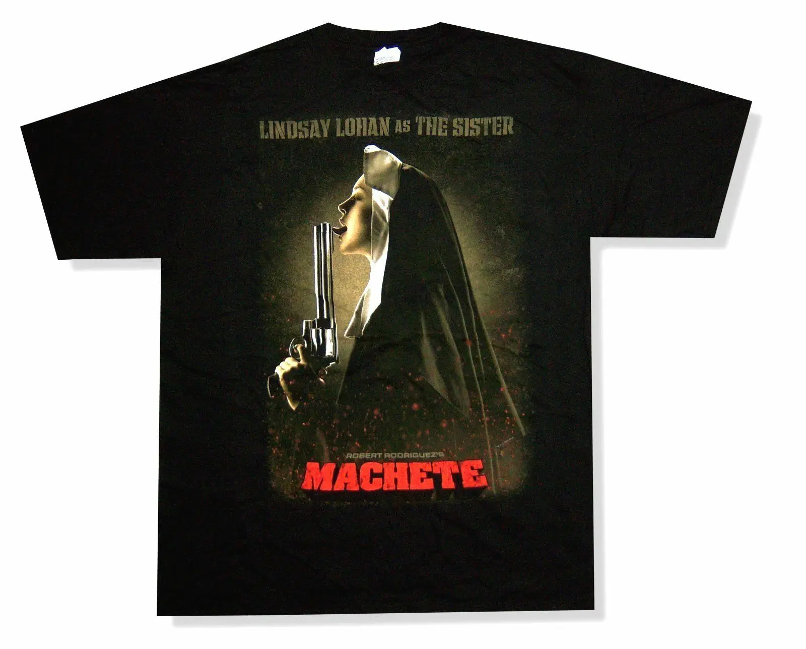 

Machete Lindsay Lohan As The Sister Nun Black T Shirt New Movie Film