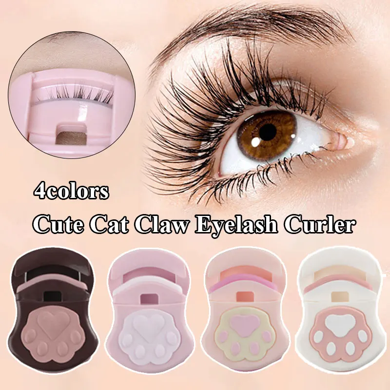 

Professional Mini Eyelash Curler Portable Cute Cat Paw Eye Lashes Curling Clip Cosmetic Makeup Tool Accessories Eyelash Tools