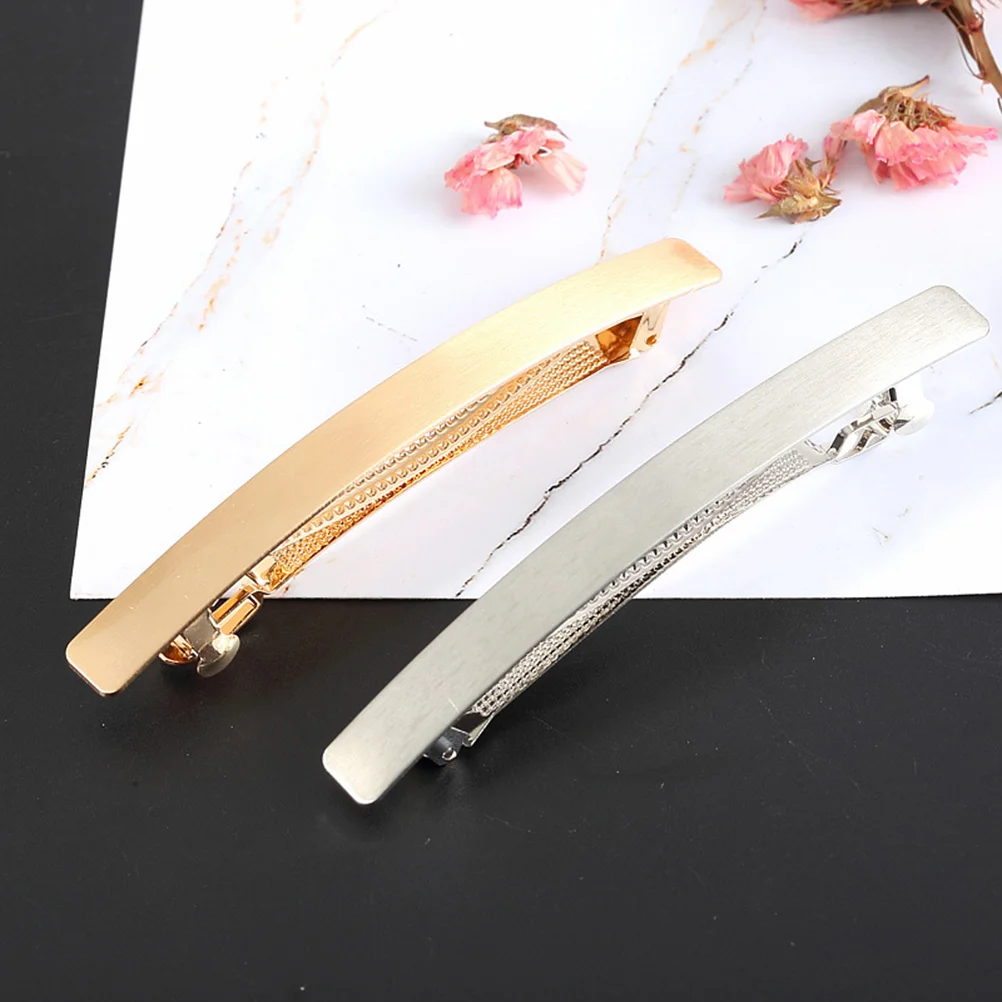 

Hair Clips Snap Alloy Sectioning Square Gold Duckbill Women Metal Bill Duck Silver Alligator Styling Barrettes Diy Barrette