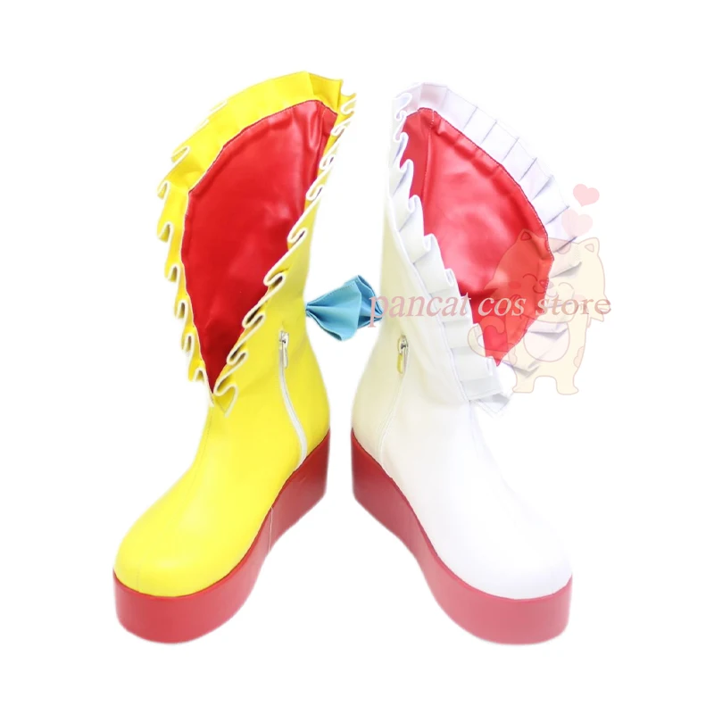 

Pretty Derby Copano Rickey Cosplay Shoes Comic Anime Game Cos Long Boots Cosplay Costume Prop Shoes for Con Halloween Party