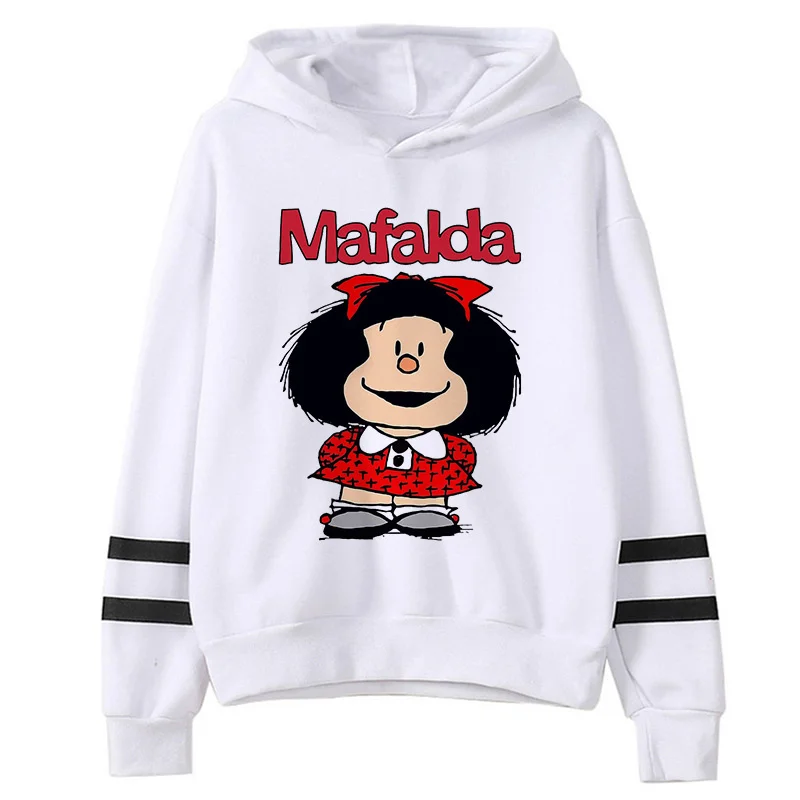 Фото Толстовки Mafalda, женская уличная одежда, модель женские толстовки в стиле хараджуку с корейским принтом №5