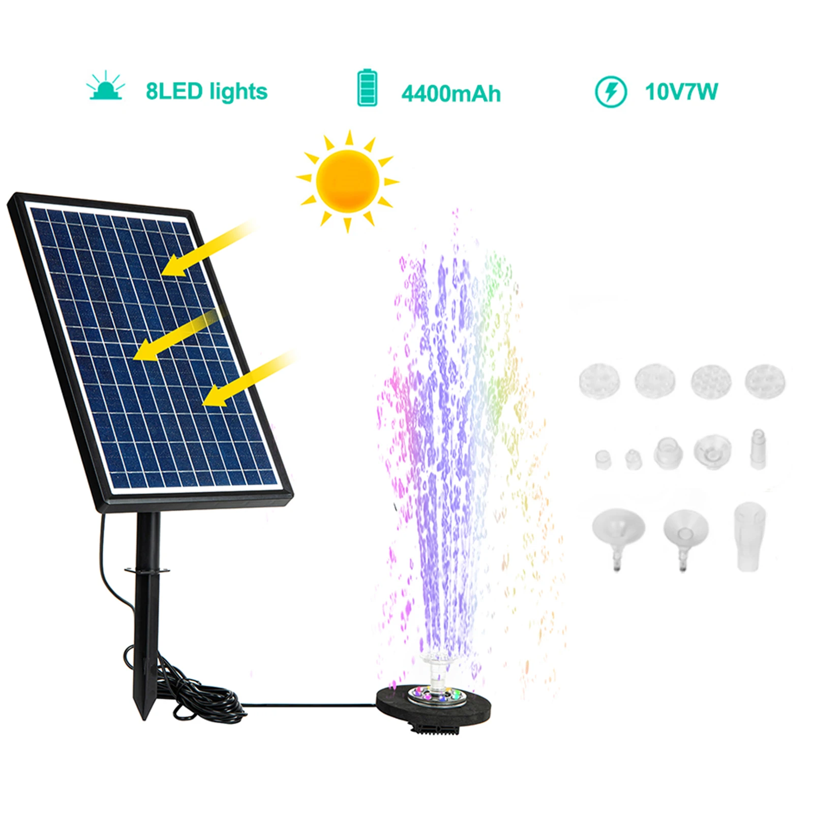 

Водяной насос на солнечной батарее, 10 Вт, 4400 мАч