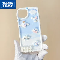 takara tomy 2022 new hello kitty for iphone13 13 pro 13 pro max diycover for iphone 12 12 promax cream glue mobile phone case