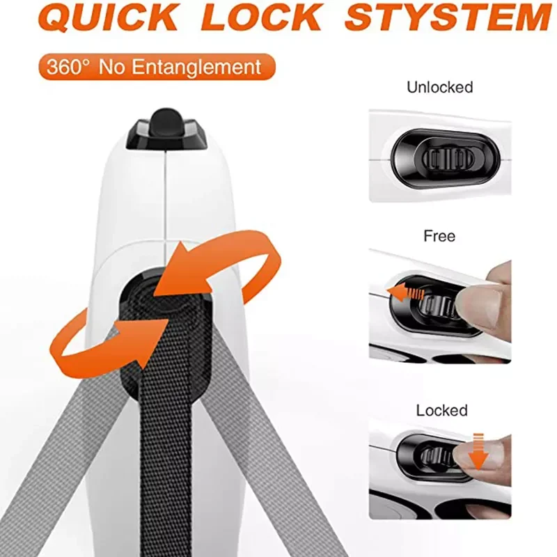 

2023 3/5/8M Durable Nylon Retractable Dog Leash Leads Automatic Extending Leash For Small Medium Large Dogs Puppy Walking Leash