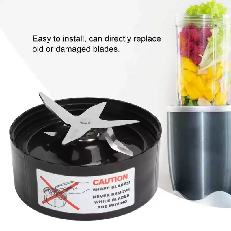 

Steel Cross Blade 10.2x10.2x5.4cm Universal Extractor Cross Blade Replacement Fit For 1000W Juicer Blender Parts