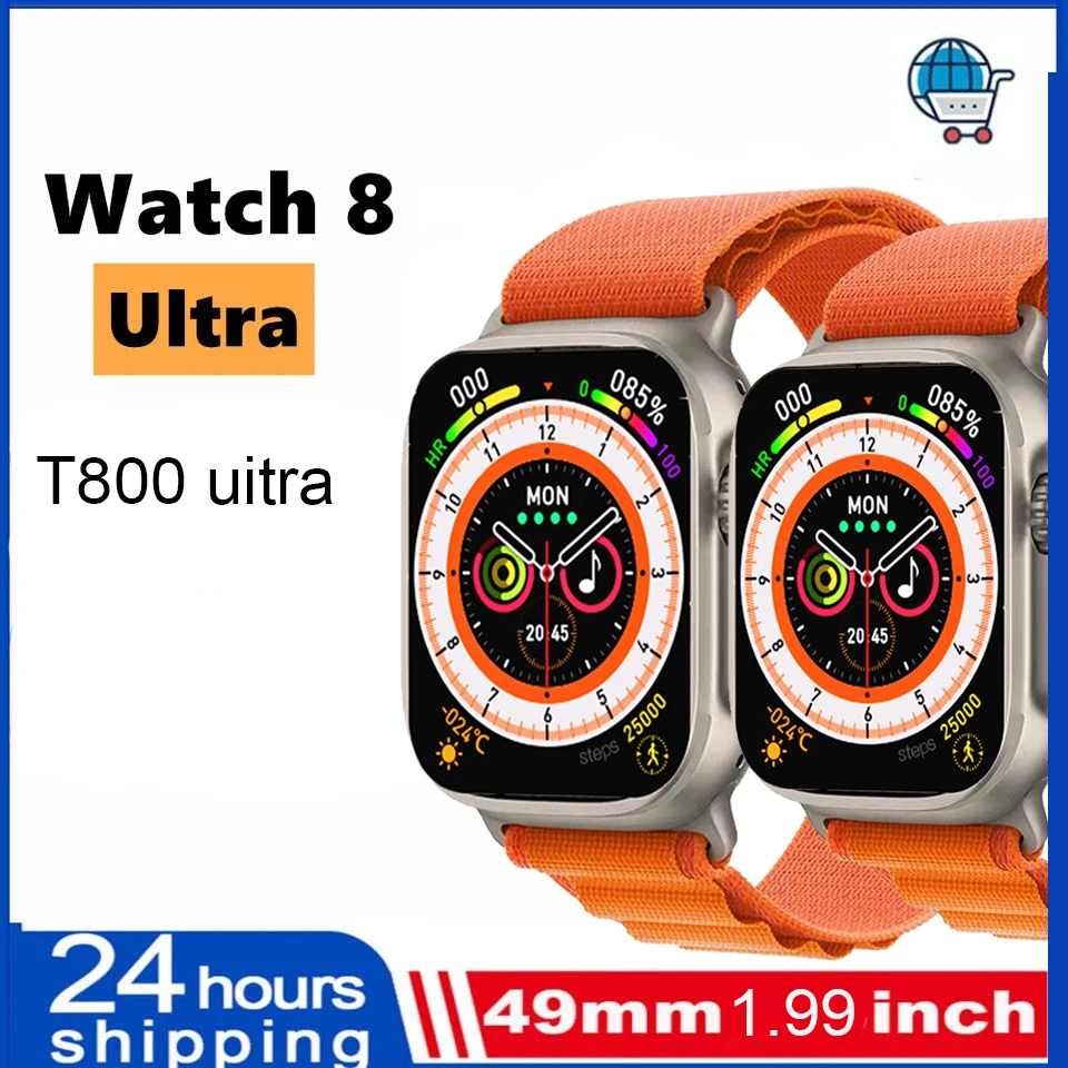 

2023 New For Apple watch ultra Series 8 Sports Smartwatch Smart Watch Ultra NFC Bluetooth Call Sports watches Wireless Charging