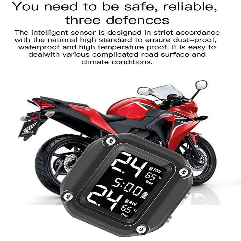 

Датчики давления в шинах TPMS, система контроля давления в шинах двигателя TMPS, внешний 2-колесный датчик давления в шинах для мотоцикла